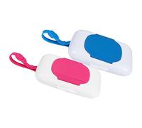 BESTonZON Wet Wipes Dispenser Box Compact Portable Reusable for Outdoor Indoor Use Easy Pull Wipes Storage