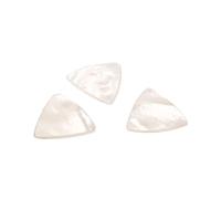BESTonZON White Abalone Guitar Picks 28x27x1.5mm Shell Plectrums for Acoustic Electric Guitar Bass Accessories