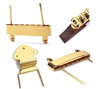 BESTonZON Wire Plate Ball Piano String Archtop Jazz Guitar Bridge Height Adjustable Tailpiece for Jazz Guitar Parts Made of Material at Home Studio