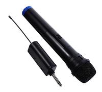 BESTonZON Wireless Handheld Microphone Set One-to-one Black Cordless Mic for Outdoor Live Streaming Karaoke and Stage Use Portable Microphone Wireless Receiver Included