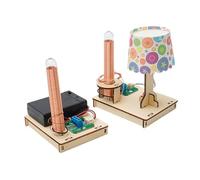BESTonZON Wireless Power Transmission Stem Science Experiment Kit for Students DIY Electric Power Desktop Educational Wireless Charging Technology Hands Learning