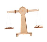 BESTonZON Wooden Balance Scale Educational for Over DIY Leverage Math Learning Weight Scale Montessori Early Development Activity Parent Interactive Stem