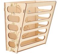 BESTonZON Wooden Bunny Feeder for Cage with Organized Bin Style Feeder and Inclined Plane Design, Keeps Food Clean and Fresh for Small Pets like Guinea Pigs