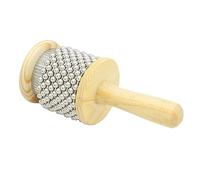 BESTonZON Wooden Cabasa Hand Grip Rod Toy Hand Bell Toy Maracas Sound Toy Dia.2.5 Student Music Education Toy Children Musical Instrument Hand Grasp Toy Pop Hand Shaker Bamboo Beige