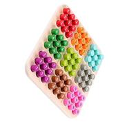 BESTonZON Wooden Chess Board Game Sudoku Chess Toy Kids 8.65X8.65X0.79In Compact Design Early Math Thinking Exercise Convenient to Carry and Store Children outside Party Favor