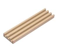 BESTonZON Wooden Domino Rack with Non Slip Pine Base Lightweight Game Tiles Holder for Domino Adults and DIY Supply Convenient Organizer Tray for Mexican Train and Traditional Tile Games