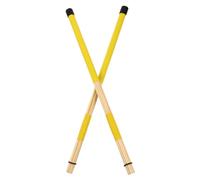 BESTonZON Wooden Drum Brushes for Drumset Percussion Instrument Accessories Bamboo Sticks Practical and Comfortable Drumstick for Drum Sets Yellow Colour