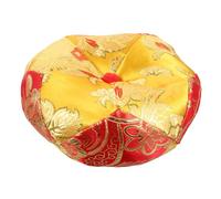 BESTonZON Wooden Fish Mat Singing Bowl Cushion Sound Bowl Supplies Decorative Cloth Pad Handmade Cotton Mat for Meditation Scenario
