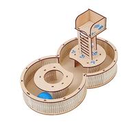 BESTonZON Wooden Hamster Maze Natural Wood Labyrinth Playground for Gerbils and Small Pets Safe Chewable Exercise Tunnel with Smooth Polished Finish to Boredom and Promote Random Color