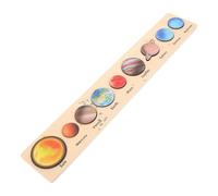 BESTonZON Wooden Solar System Puzzle for Detachable Planet Board for Boys and Educational Space Learning Activity for Enhancing Cognitive Development and Creativity
