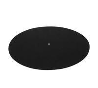 BESTonZON Wool Vinyl Turntable Slipmat Record Player Accessory, Easy to Use and Protects from Static Interference, Black Stylish Pad for Vinyl Records Playback