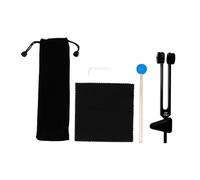 BESTonZON Yoga Healing Tuning Fork Aluminum Alloy Sound Therapy Tools Bag Mallet Wrench Chakra Blocks Random Color