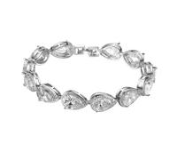 BESTonZON Zircon Tennis Bracelet for Women Shining Fashion Jewelry Birthday Gift for Family Friends