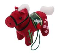 BESTonZON Zodiac Horse Plush Doll Soft Plush Animal Mascot Symbolizing Prosperity and Courage for Chinese Year Festival Decor and Collectible Party Favors
