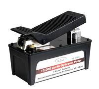 BESTOOL Air Hydraulic Pump - 10,000 PSI Hydraulic Foot Pump Pressure 1/2 Gal Air Actuated Treadle Hydraulic Pump (Single Acting) Black-Without Hose