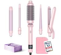 BESTOPE PRO Curling Iron, 5-in-1 Curling Iron Set with Straighteners, Thermal Brush, 3 Ceramic Curling Irons (9 mm - 25 mm) for Large Curls, 13 Temperatures, Hair Curler with Heat Resistant, Mat