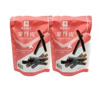 Bestore Traditional Hawthorn Fruit Roll, Sweet Sour Seedless Preserved Hawthorn Strips, Chinese Nostalgic Chewy Snack, 250g, Pack of 2