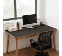 BESTORI 1 Pc Double Sided Gaming Mouse Pad - PU Leather Desk Mat for Keyboard and Mouse - Waterproof Desk Pad for Office Study Room and Home, Dark Coffee+Black, 39.4"x19.7"