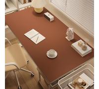 BESTORI 1 Pc Large Mouse Pad for Desk - PU Leather Desk Mat Keyboard and Mouse - Waterproof Table Mat for Office and Home, Brown, 31.5"x63"