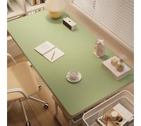 BESTORI 1 Pc Large Mouse Pad for Desk - PU Leather Desk Mat Keyboard and Mouse - Waterproof Table Mat for Office and Home, Light Green, 31.5"x55.1"