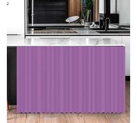 BESTORI Cabinet Curtains for Shelves Privacy Closet Curtain Dust Proof Hook & Loop Under the Sink Curtain for Kitchen Storage Room Purple, 60 x 90 cm（W x L