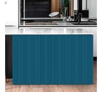 BESTORI Cabinet Curtains for Shelves Privacy Closet Curtain Dust Proof Hook & Loop Under the Sink Curtain for Kitchen Storage Room Blue, 60 x 90 cm（W x L