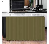 BESTORI Cabinet Curtains for Shelves Privacy Closet Curtain Dust Proof Hook & Loop Under the Sink Curtain for Kitchen Storage Room Green, 70 x 90 cm（W x L