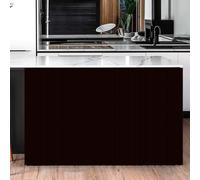 BESTORI Cabinet Curtains for Shelves Privacy Closet Curtain Dust Proof Hook & Loop Under the Sink Curtain for Kitchen Storage Room Brown, 80 x 140 cm（W x L