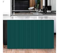 BESTORI Cabinet Curtains for Shelves Privacy Closet Curtain Dust Proof Hook & Loop Under the Sink Curtain for Kitchen Storage Room Dark Green, 100 x 140 cm（W x L