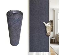 BESTORI Felt Cat Scratcher Mat Reusable Anti-Scratch Pad for Cats Self-Stick Furniture Protector Multi-Use Cat Scratching Mat for Indoor Cats, Dark Grey, 60 x 300 cm