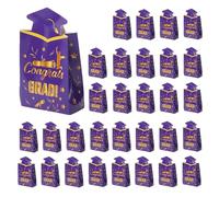 BESTORI Graduation Candy Boxes 30 Pcs Graduation Party Favors Boxes Class of 2025 Graduate Party Decor Table Centerpieces, Purple