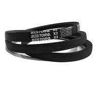 BESTORQ A73 or 4L750 V-Belt, Classic Wrapped Rubber X3 V-Belt, Black, 75" Outside Circumference x .51" Width x .34" Height, Pack of 3