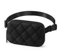 BesTour Fanny Pack for Women Men, Waterproof Belt Bag with Adjustable Strap & Back Anti-Theft Zipper Pocket, Lightweight Crossbody Bag for Travel, Workout, Running, Black, 8.27 x 1.18 x 5.51 inches
