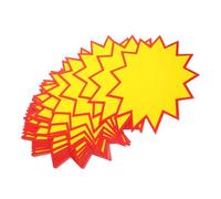 BESTOYARD 100 Pcs Large Price Label Stickers for Retail Stores Bright Color Paper Tags for Fundraising and Advertising Replacement Signs with Enhanced Visibility