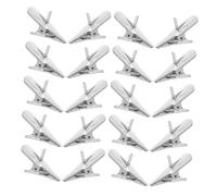 BESTOYARD 100pcs Mini Metal Flower Clips for Christmas Decorations Strong Grip Alligator Clips for Poinsettia Wreaths Tree Ornaments Easy Attachment for Holiday Crafts and Garland