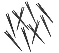 BESTOYARD 100pcs Plastic Garden Hose Stakes Fixed Rods for Drip Irrigation and Garden Hose Support, Sturdy Black Ground Pegs for Outdoor Gardening and Watering Equipment
