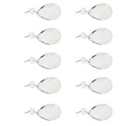 BESTOYARD 10pcs Chandelier Accessories Lamp Ornaments 50mm White Crystal Smooth Shiny Pendant Splattering Sunshine into Rainbows Christmas Tree Decoration Home Use