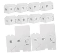 BESTOYARD 10pcs House Shaped Boxes Small Candy Cookie Packaging Box for Wedding Favor Birthday Party Case Holder