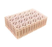 BESTOYARD 10pcs Rabbit Cage Mat Plastic Rabbit Floor Mat Foot Resting Pad PVC Beige Bunny and Chinchilla
