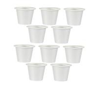 BESTOYARD 10pcs Small Round Cake Molds Non Stick Muffin Baking Pans Compact Lightweight Pudding Jelly Bakeware for Beginner Bakers Easy Clean and Storage