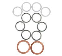 BESTOYARD 12pcs Differential Cover Gasket Metal Washers Leak Oil Leak Prevention for Transmission Fluid Maintenance Metal Construction Easy to Install Compatible Various Car Models