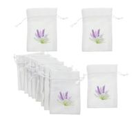 BESTOYARD 12pcs Drawstring Empty Sachet Bags Cotton Pouches for Lavender Candy Jewelry Storage Refillable Decorative Fragrance Packing for Closets Cars Travel