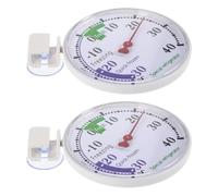 BESTOYARD 2 Pcs Refrigerator Temperature Reader for Food Items and Medicines, Sturdy Reusable Plastic Fridge Freezer Thermometer with Precise Temperature Readings, for Supermarkets and Home