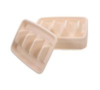 BESTOYARD 25pcs Disposable Paper Taco Plates Portable Taco Packaging Trays for Burritos and Lightweight Paper Pulp Holders for Parties and Outdoor Events Keep Food