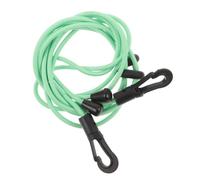 BESTOYARD 2pcs Adjustable Kayak Paddle Leash with Locking Grip Bungee Cord | Nylon and Plastic Build, Shock Absorbing Stretch, Green Finish, for Calm Lakes, Sup Touring