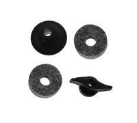 BESTOYARD 2pcs Drum Cymbal Stand Felt Pads with Plastic Sleeves and Felt Washers for Extra Stability and Multifunctional Design Replacement Accessories Black Colour Random Color