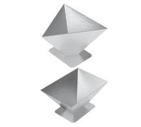 BESTOYARD 2pcs Dumpling Maker Press Molds Stainless Steel Sticky Rice Zongzi Mold Non- Stick Zongzi Mold Press Molds for Dumpling Zongzi Dough Stamp Cutter Pastry Pie Making