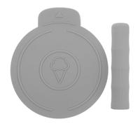 BESTOYARD 2pcs Grey Silicone Ice Cream Machine Parts Compatible with Ninja Creami Nc700 Nc701 Series - Cream Guard Container Protection Sleeve for Freezer Storage and Party Use