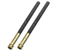 BESTOYARD 2pcs Metal Pencil Extender Holder Versatile Use with Replaceable Tips Art Tool for Artists at Home or School Sturdy Black Metal Design
