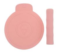 BESTOYARD 2pcs Pink Soft Silicone Ice Cream Storage Container Covers Compatible with Ninja Creami Nc700 Nc701 Series, Protective Cream Tub Replacement Accessories for Home Kitchen Use